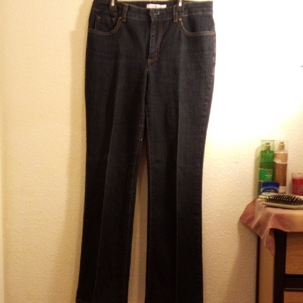 Croft & Barrow Dark Blue Boot Cut Jeans